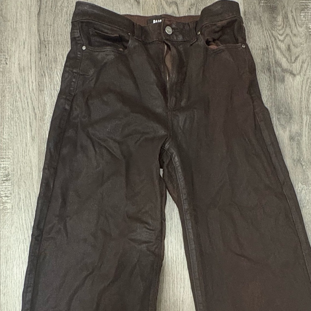 PAIGE Women's Dark Brown Chinos